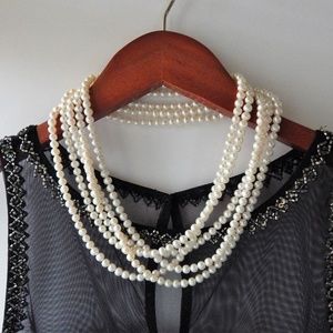 50 Inch Vintage Pearl Necklace